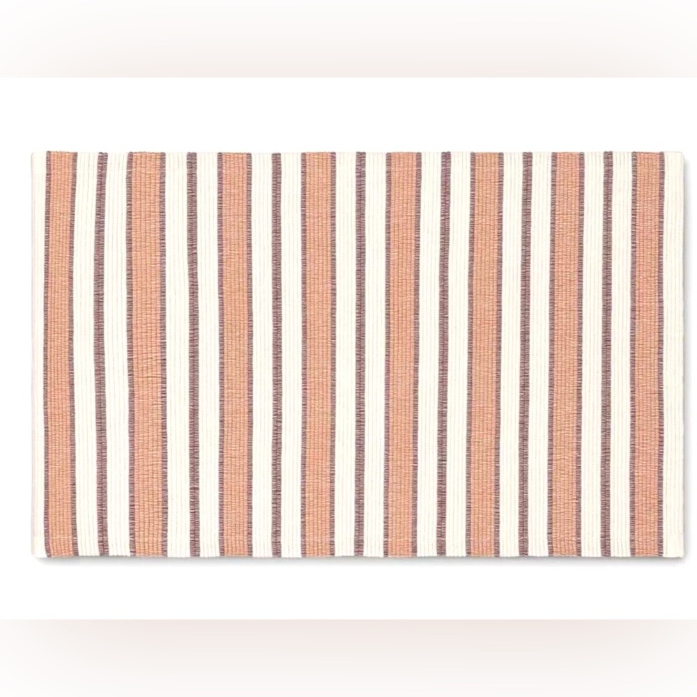 Threshold - Striped rectangle indoor accent rug